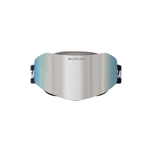 Ski Mask Goggles in Mirror Silver