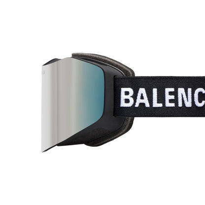 Ski Mask Goggles in Mirror Silver