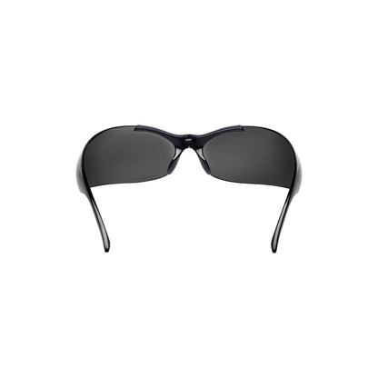 Afterhour Oval Sunglasses in Black