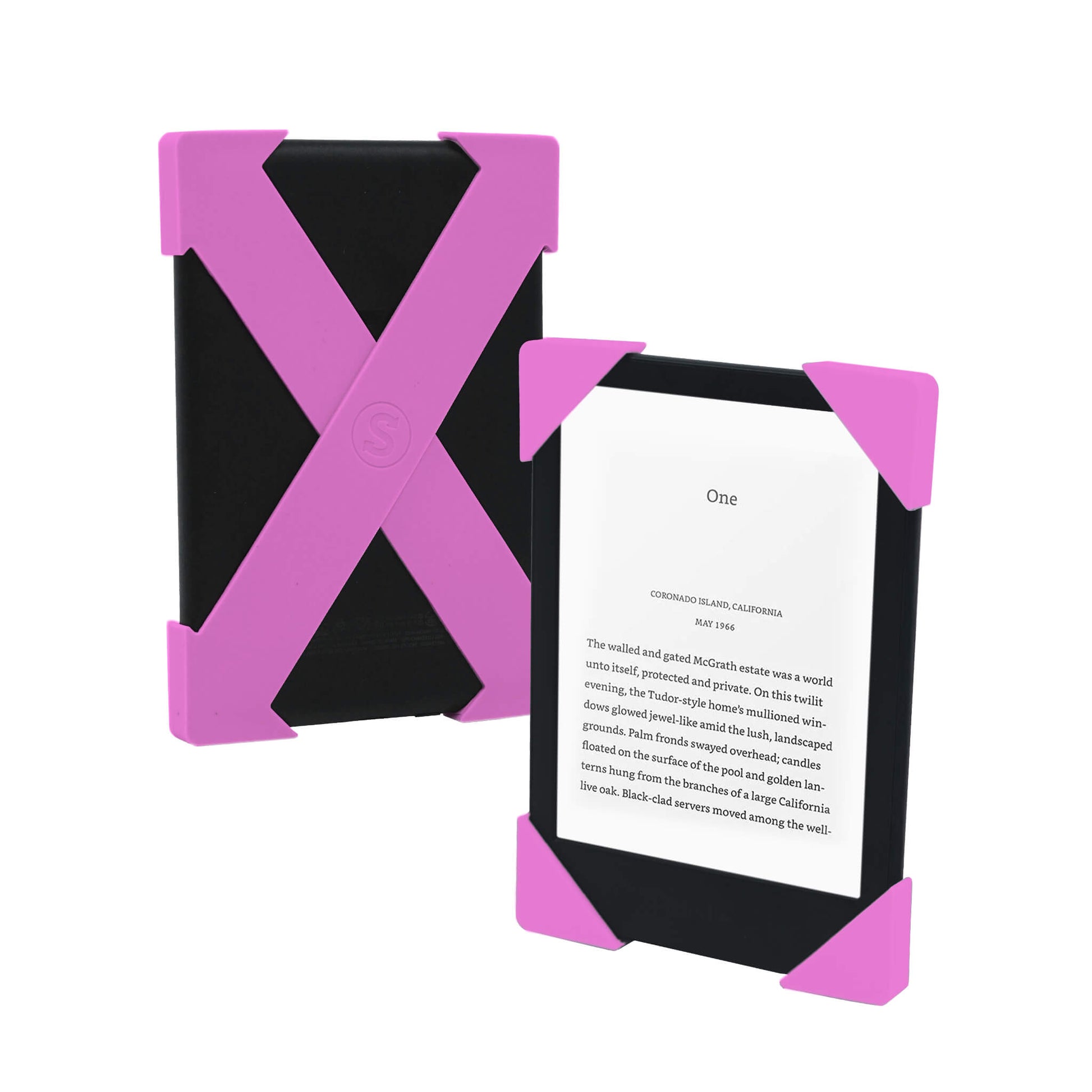 Candy Pink Kindle Straps - Set of Two | eReaders best companion for a comfy, secure grip that makes reading anywhere drop-free! - Buy Kindle Accessories Direct