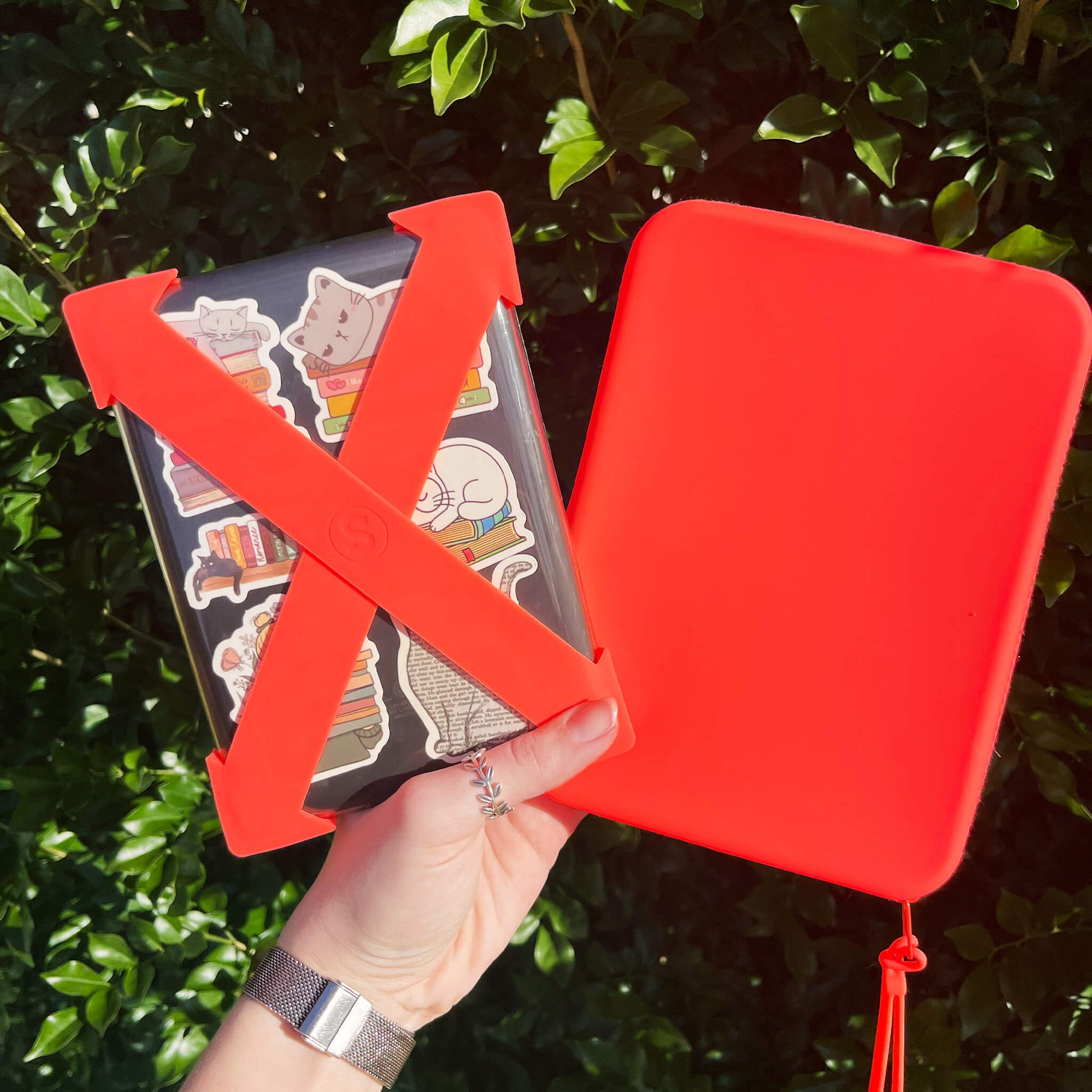 Strapsicle Neon Flame Kindle Straps and Neon Flame Clutch Kindle Bag with handle  - Buy Kindle Accessories Direct